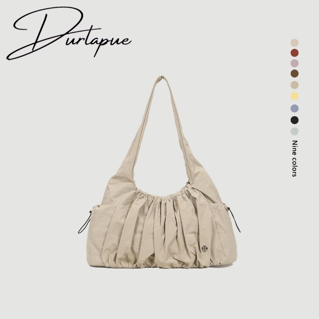[Durlapue]Túi vải Unisex, dung tích lớn, túi tote nhiều màu