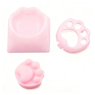 Có thể tháo rời Mèo Paw Keycaps Chất liệu PC DIY Silicone mềm Keycaps tùy chỉnh