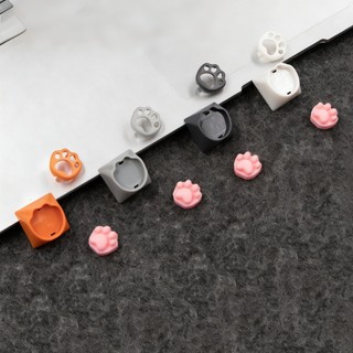 Có thể tháo rời Mèo Paw Keycaps Chất liệu PC DIY Silicone mềm Keycaps tùy chỉnh