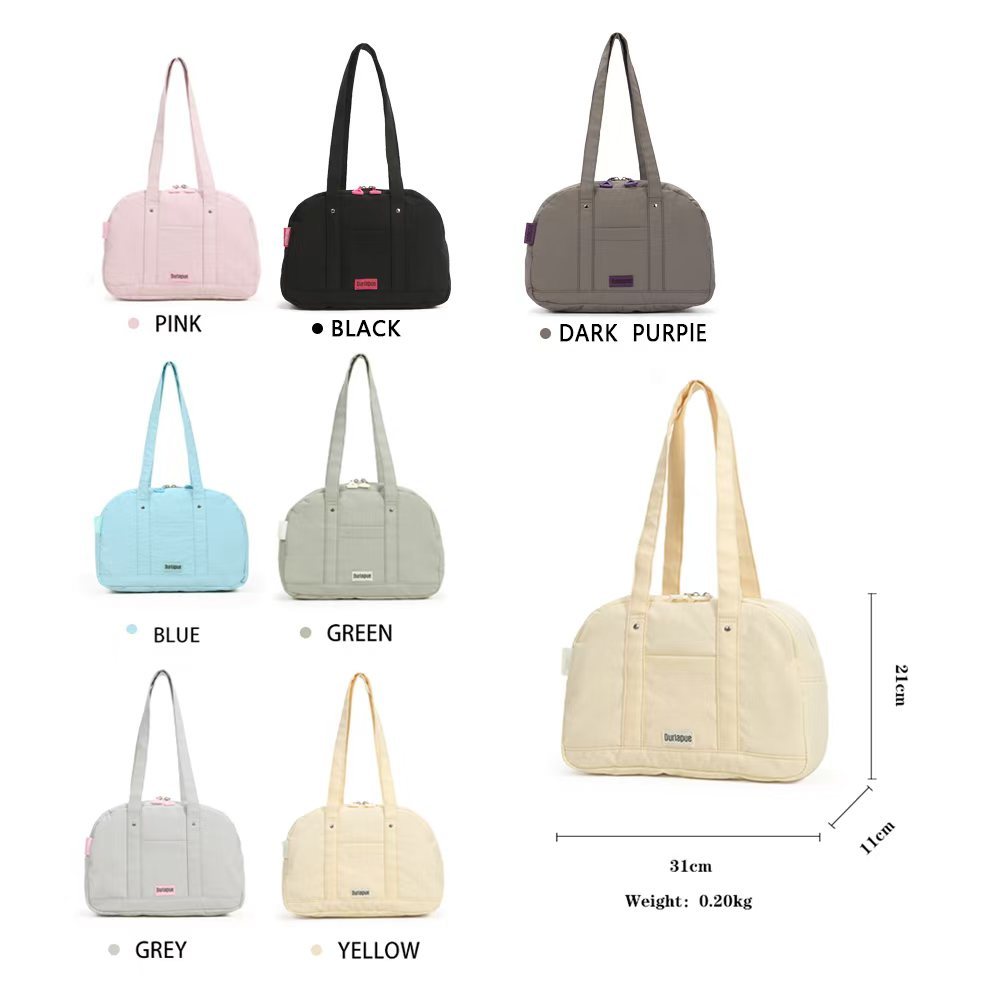 [Durlapue]Túi tote nylon chống thấm nước, nhiều màu, dung lượng lớn mới