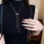 Mặt Dây Chuyền Zircon Thời Trang Với Ánh Sáng Sang Trọng, Phù Hợp Cho Nữ
