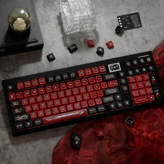 Cat 's Eye Black Red Keycaps PBT Dye-sub Cherry Profile Keycap Custom Keycaps Tương thích với Cherry Gateron MX Switches