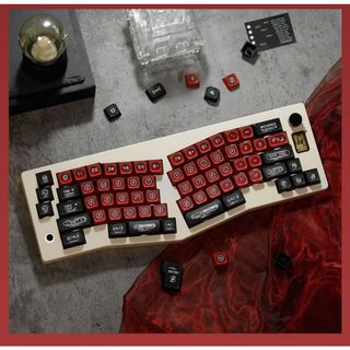 Cat 's Eye Black Red Keycaps PBT Dye-sub Cherry Profile Keycap Custom Keycaps Tương thích với Cherry Gateron MX Switches