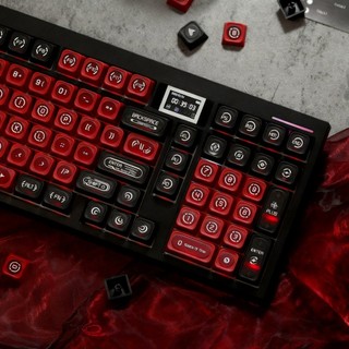 Cat 's Eye Black Red Keycaps PBT Dye-sub Cherry Profile Keycap Custom Keycaps Tương thích với Cherry Gateron MX Switches