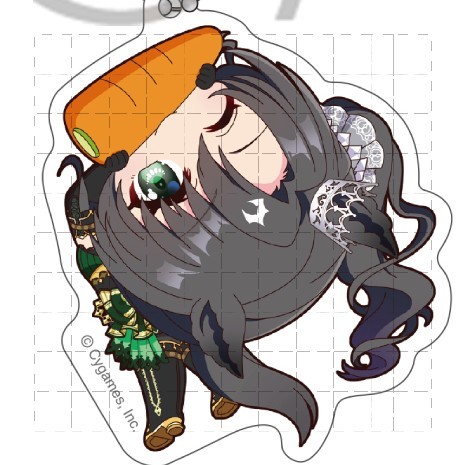 Uma Musume Khá Derby Kyoufuri Cà Rốt Treo Trong Đó Acrylic Móc Khóa Chibi Q Phiên Bản Anime Dễ Thương Quyến Rũ