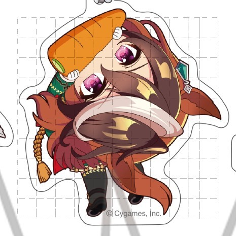 Uma Musume Khá Derby Kyoufuri Cà Rốt Treo Trong Đó Acrylic Móc Khóa Chibi Q Phiên Bản Anime Dễ Thương Quyến Rũ