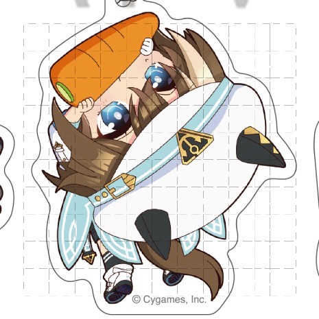 Uma Musume Khá Derby Kyoufuri Cà Rốt Treo Trong Đó Acrylic Móc Khóa Chibi Q Phiên Bản Anime Dễ Thương Quyến Rũ