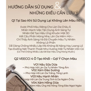 [HÀNG CHÍNH HÃNG] AURA x VEECCI Bảng Phấn Bắt Sáng Và Tạo Khối Tự Nhiên Lâu Trôi Chống Nước 8g