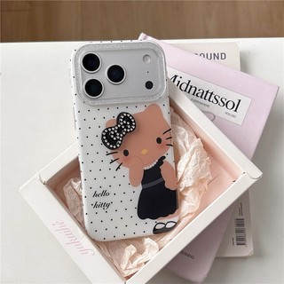 IPhone 17 Pro max 16 Pro max Chấm bi họa tiết mèo Chất liệu TPU Quá trình IMD Vỏ điện thoại