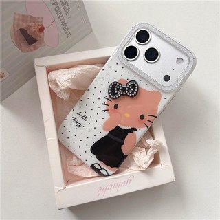 IPhone 17 Pro max 16 Pro max Chấm bi họa tiết mèo Chất liệu TPU Quá trình IMD Vỏ điện thoại
