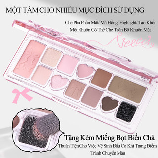 AURA x VEECCI Bảng Phấn Mắt 11 Ô Ánh Ngọc Trai Lì Đa Chức Năng Phát Triển Màu Sắc Lâu Dài Dễ Bị Nhòe 9.3g