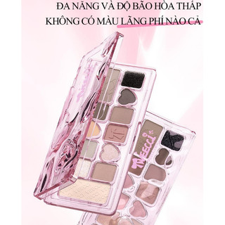 AURA x VEECCI Bảng Phấn Mắt 11 Ô Ánh Ngọc Trai Lì Đa Chức Năng Phát Triển Màu Sắc Lâu Dài Dễ Bị Nhòe 9.3g