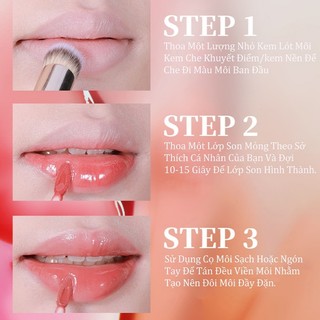 AURA x VEECCI Son Bóng Nước Son Bóng Tráng Gương Chống Dính Cốc Lâu Trôi Dưỡng Ẩm Và Che Phủ Đường Viền Môi 2g