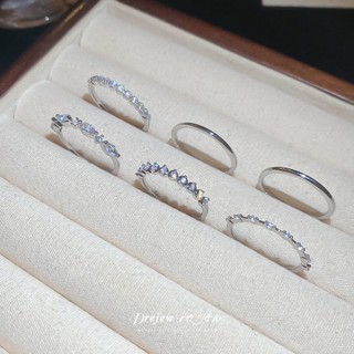 Bộ nhẫn xếp chồng nữ, tone vàng và bạc, quà tặng trang sức đa năng