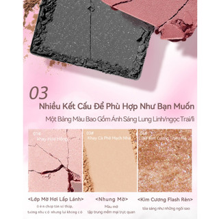 AURA x VEECCI Bảng Phấn Mắt Năm Màu Ánh Ngọc Trai Lấp Lánh Tông Đất Cho Người Mới Bắt Đầu 5.2g