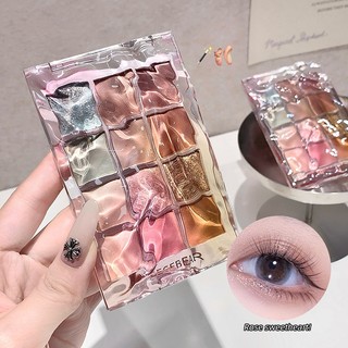 Pallete Mắt 12 Màu AURA x Gegebear | Phong Cách Hàn Quốc • Đa Năng (Mắt, Má, Tạo Khối) • Lên Màu Sống Động • #B-YY24