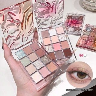 Pallete Mắt 12 Màu AURA x Gegebear | Phong Cách Hàn Quốc • Đa Năng (Mắt, Má, Tạo Khối) • Lên Màu Sống Động • #B-YY24
