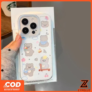 Thích hợp cho Honor X9C X7C X8C X6B X8B X6A X7A X7B X9BCute Ốp điện thoại TPU chống sốc hình gấu hoạt hình