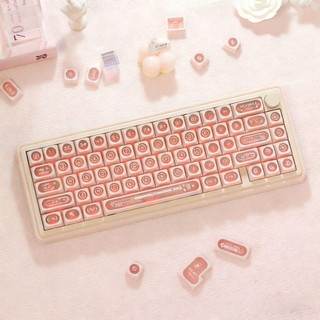 Cat 's Eye Pink Keycaps PBT Dye-sub Cherry Profile Keycap Custom Keycaps Tương thích với Cherry Gateron MX Switches