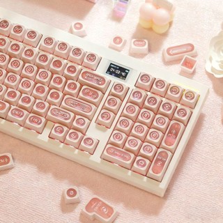 Cat 's Eye Pink Keycaps PBT Dye-sub Cherry Profile Keycap Custom Keycaps Tương thích với Cherry Gateron MX Switches
