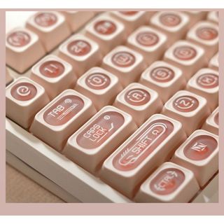 Cat 's Eye Pink Keycaps PBT Dye-sub Cherry Profile Keycap Custom Keycaps Tương thích với Cherry Gateron MX Switches