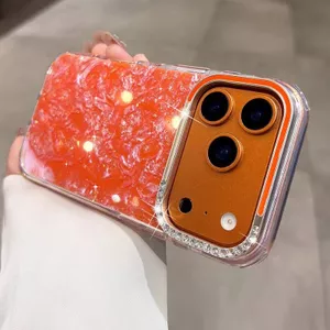 Ốp lưng cứng vỏ kim cương giả tương thích với iPhone 13 pro max 14 pro max 15 pro max 16 pro max 17 pro max 17 air case