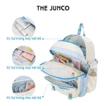 The Junco balo thời trang nữ Chống trộm Nhẹ nhàng Đa ngăn nữ túi du lịch Đi học Đi du lịch Giao hàng nhanh Quà tặng miễn phí — ảnh 3