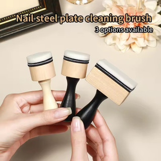[ANNIES] Logic Làm Móng Tay Thép Tấm Làm Sạch Con Dấu Dụng Cụ Tiện Dụng Lười Velcro Bàn Chải Xốp Làm Sạch Móng Tay Dụng Cụ Lau Phụ Trợ