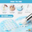 Máy làm sạch bàn chải Golden Maple Brush, Máy chà sàn rửa bằng silicon mềm, Máy chà sàn hình trái tim cho thảm làm sạch cọ trang điểm mỹ phẩm