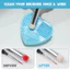 Máy làm sạch bàn chải Golden Maple Brush, Máy chà sàn rửa bằng silicon mềm, Máy chà sàn hình trái tim cho thảm làm sạch cọ trang điểm mỹ phẩm
