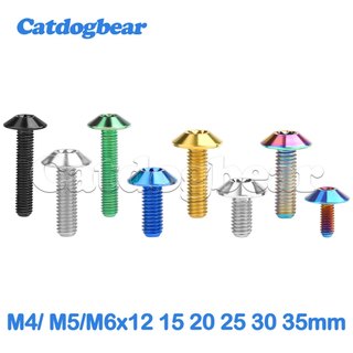 Bu lông titan M4x10 / 12mm M5x12 / 15 / 20 / 25mm Torx Ô đầu Bu lông Vỏ xe máy Kính chắn gió Bu lông cố định