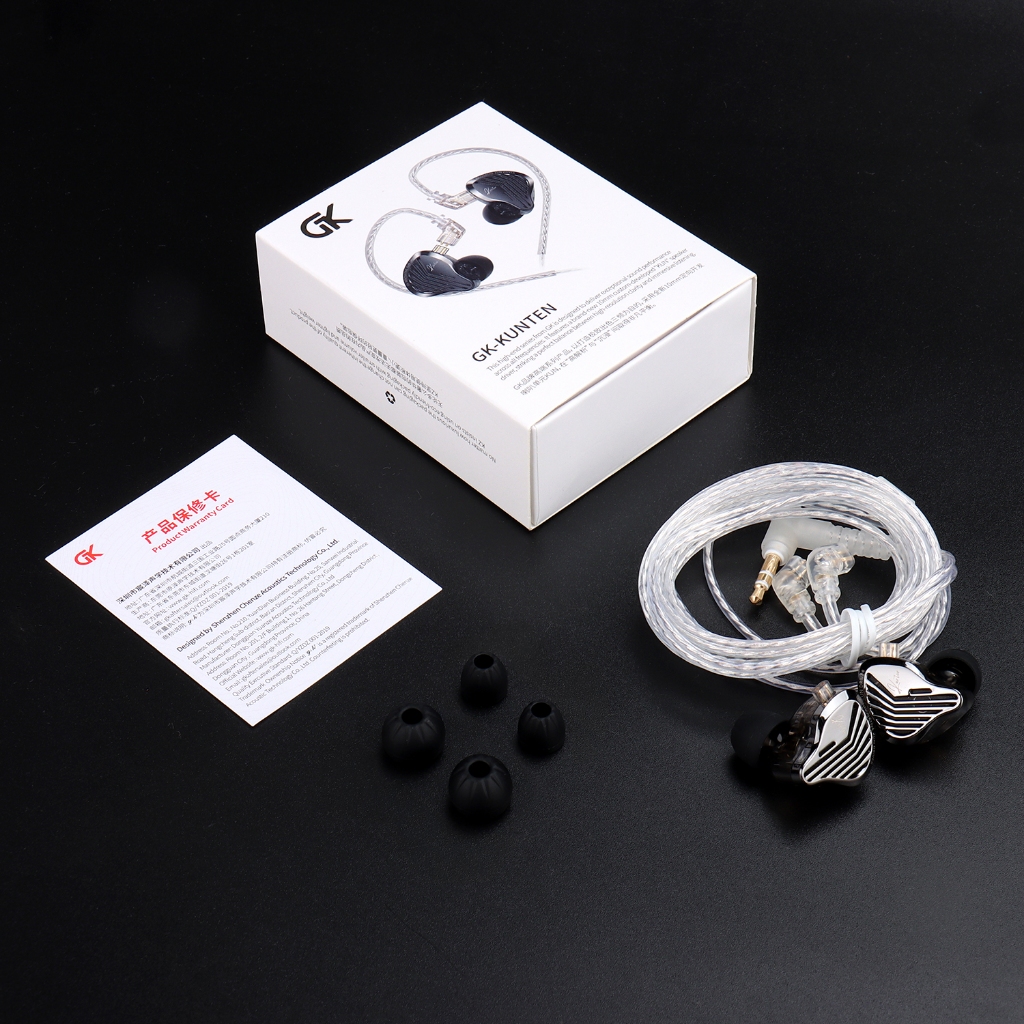 Tai nghe GK KUNTEN Tần số siêu rộng Tai nghe HiFi động trong tai với cáp có thể thay thế 2PIN nghe thể thao âm thanh phòng thu chuyên nghiệp dành cho nhạc sĩ và người yêu âm thanh | BigBuy360 - bigbuy360.vn
