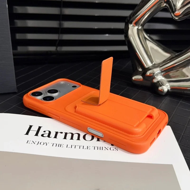 Từ Tính Gắn Xe Nẹp Khe Cắm Thẻ Dành Cho iPhone 17 Pro Max 17Air 16 15 Plus Xoay Giá Đỡ Chống Sốc Vỏ Điện Thoại