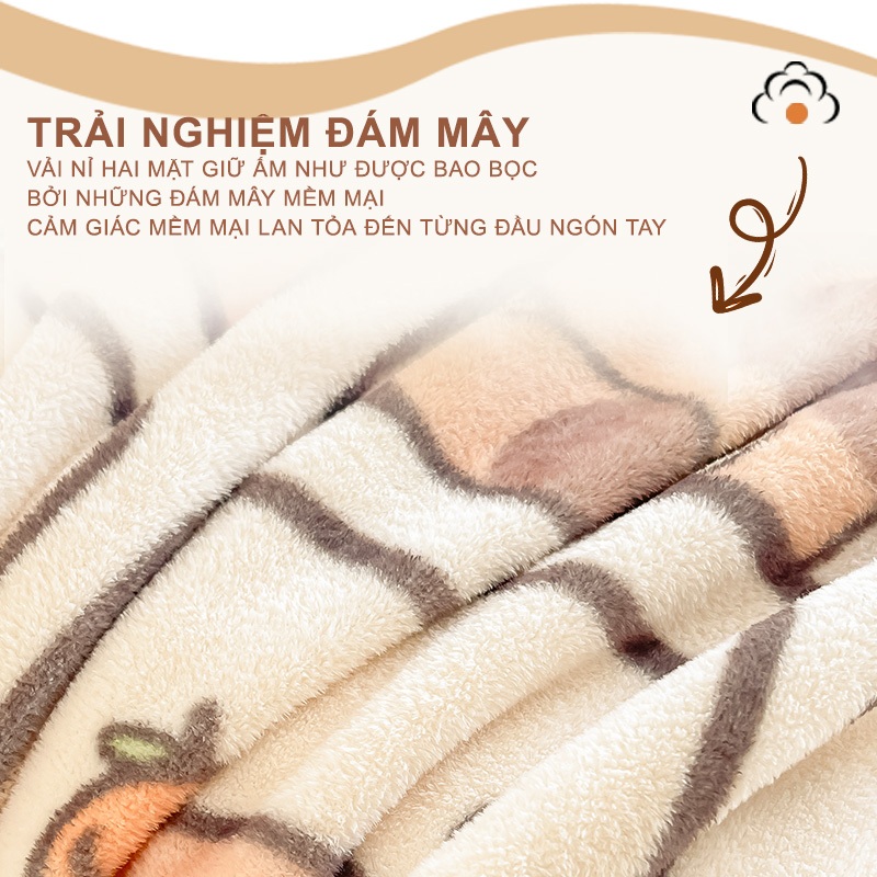 Feidimeng chăn lông cừu san hô Mỏng và thoáng khí Không rụng tóc,Chăn sofa, chăn ngủ trưa