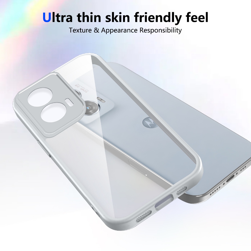 [Hàng có sẵn] Vỏ điện thoại chống sốc trong suốt Motorola Moto G04 G24 G04S E14 G05 E15 G14 G15 G15 Power G34 G45 G35 G56 G55 G65 Ốp lưng bảo vệ túi khí Vỏ trong suốt