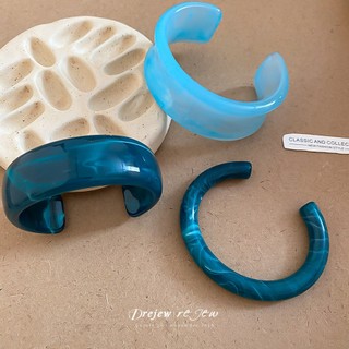 Drejew Acrylic - Lắc Tay Nữ Vintage Chunky, Nhựa Trong Suốt, Phù Hợp làm Quà Tặng