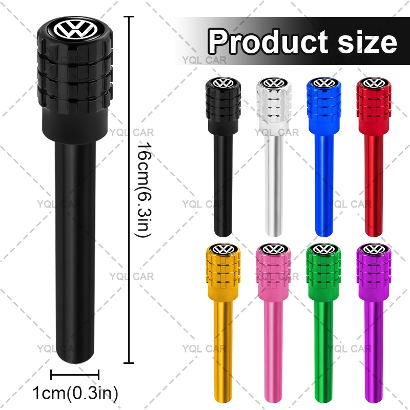 1 / 4 Nhôm Xe Cửa Khóa Núm Cửa Xe Khóa Thanh Pin Cho VW Volkswagen Jetta MK5 Golf Passat 3B7 601 171