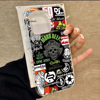 Ins Hàn Quốc Nhật Bản Dark Fashion Tide Thương hiệu Vỏ Bling lấp lánh cao cấp cho iPhone 11 16 16E 15 14 13 12 Pro Xs Max XR X 7 8 Plus SE Vỏ điện thoại TPU mềm Vỏ bảo vệ Vỏ trong suốt