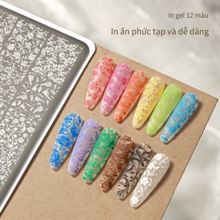 [ANNIES] In Oil No-Rinse Tranh Chuyển Tấm Thép In Chuyên Nghiệp Keo Dán Độ bão Hòa Cao Silicone Seal Làm Móng Tay Shop Chuyên Dụng