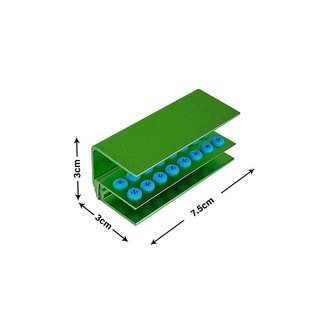 16 Lỗ Nha Khoa Bur Holder Block Station Sterilizer Case Endo File Burs Hộp Khử Trùng Hộp Tổ Chức Cho Tốc Độ Cao / Thấp
