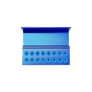 16 Lỗ Nha Khoa Bur Holder Block Station Sterilizer Case Endo File Burs Hộp Khử Trùng Hộp Tổ Chức Cho Tốc Độ Cao / Thấp
