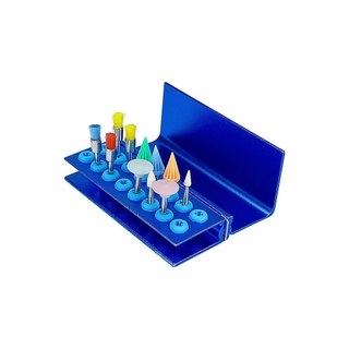 16 Lỗ Nha Khoa Bur Holder Block Station Sterilizer Case Endo File Burs Hộp Khử Trùng Hộp Tổ Chức Cho Tốc Độ Cao / Thấp