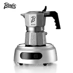 Nồi Moka ba bánh bằng thép không gỉ BINCOO Mini 316 tại nhà Máy pha cà phê hai giá trị có máy xay tích hợp Máy pha cà phê chiết xuất Espresso 1Cup / 2Cups — ảnh 1