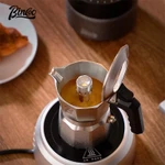 Nồi Moka ba bánh bằng thép không gỉ BINCOO Mini 316 tại nhà Máy pha cà phê hai giá trị có máy xay tích hợp Máy pha cà phê chiết xuất Espresso 1Cup / 2Cups — ảnh 3