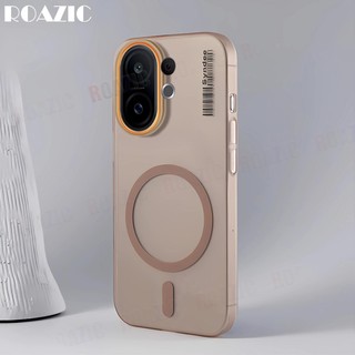 Sang Trọng Mỏng Mờ Nửa Trong Suốt Vỏ Điện Thoại Tương Thích Cho VIVO S30 S30 Pro Mini Từ Tính Chống Vân Tay Chống Rơi Chống Sốc Ốp Lưng PC Cứng RS01