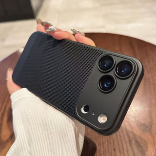 Ốp Điện Thoại Chất Lượng Cao PC Nhựa Vỏ Cứng Lưới Tản Nhiệt Ốp lưng Cho iPhone 17 16 15 14 13 12 11 Pro Max