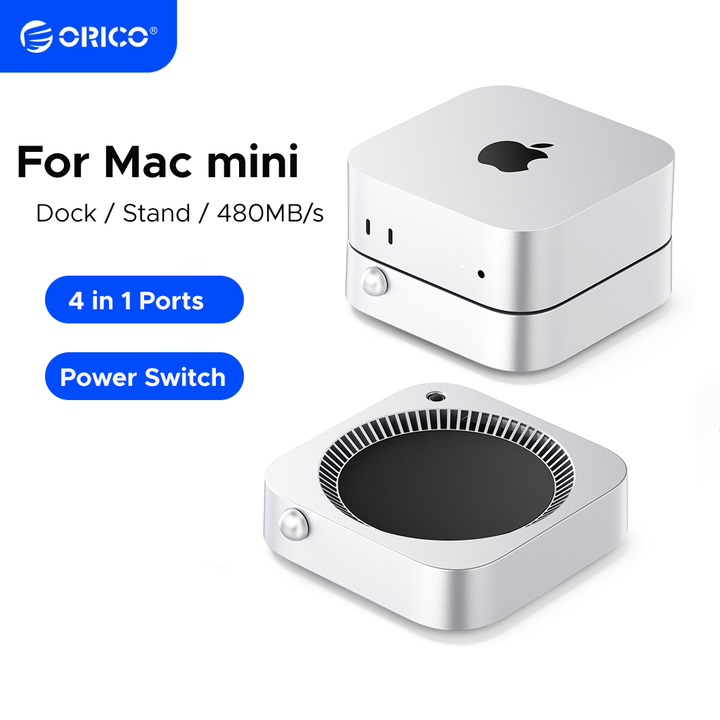 ORICO MiniPro Mac mini M4 Docking Station & Supporto con 1TB di storage