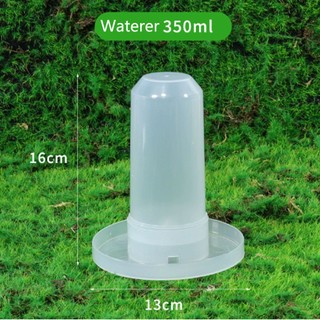 Hộp đựng thức ăn King Quail 350ml, Máy phân phối nước, Máy cấp liệu, Máy phân phối tự động, Bình nước uống gà cút, Thiết bị cho chim ăn, Lồng chim vẹt