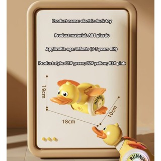 Đèn vịt quay điện và âm nhạc biến chú vịt con học leo lên đồ chơi tương tác vịt.