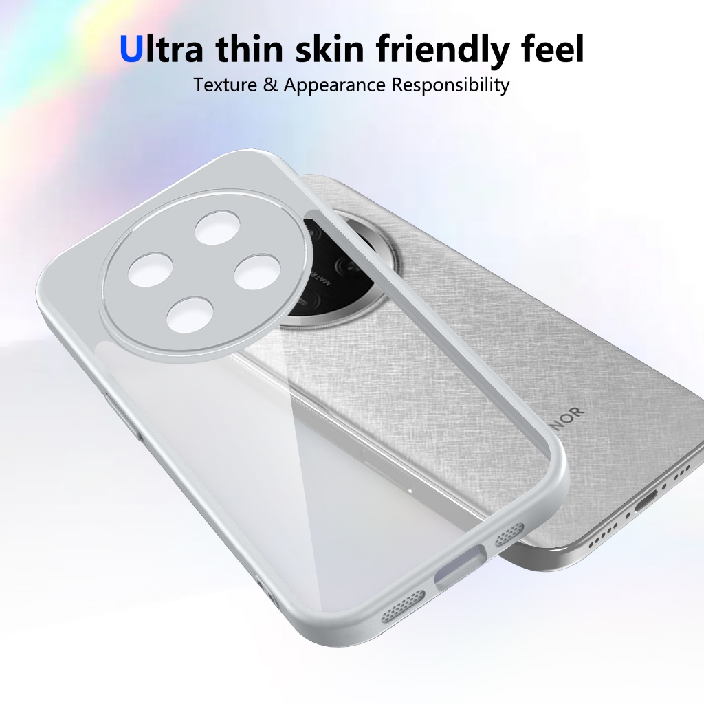 Ốp Điện Thoại Chống Sốc Trong Suốt Honor X6C X60 Pro X7C X7D X8C X8B X8D X9B X9C X9D Magic6 Lite Smart 4G 5G Vỏ Cứng Bảo Vệ Acrylic Mặt Sau Phụ Kiện
